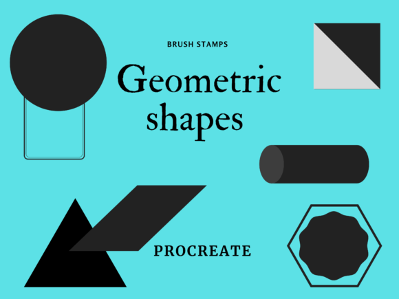 158 Geometric Brush Stamps: Your Design Toolkit