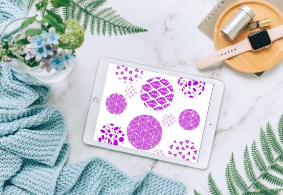 20 Geometric Patterns Brush Stamps V3: Your Design Shortcut