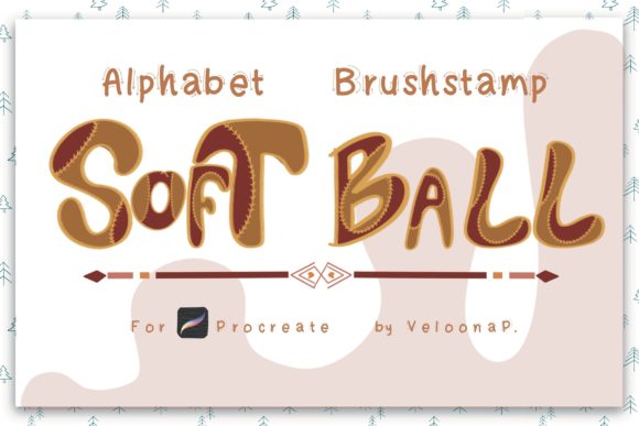 Brush Stamp Softball Alphabet: A Procreate Toolset for Team Spirit
