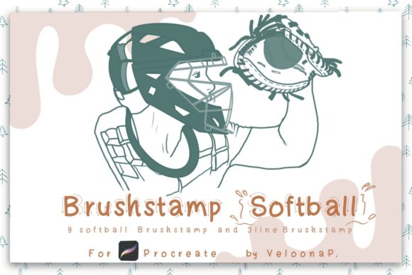 Brush Stamp Softball: Procreate Brushes for Authentic Sports Design