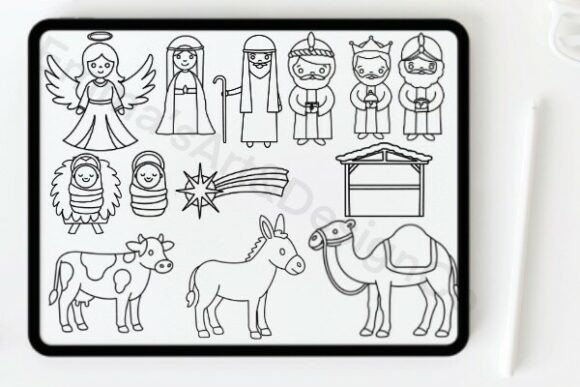 Capture the Christmas Spirit: The Nativity Brush Set for Procreate