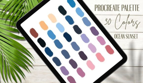 Capture the Golden Hour: The Procreate Palette Ocean Sunset