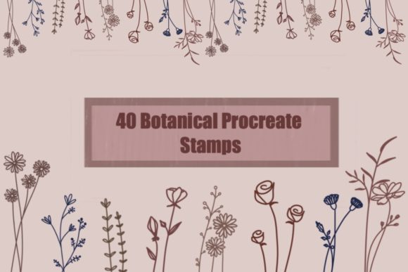 Elevate Your Digital Art with Botanical Procreate Stamps