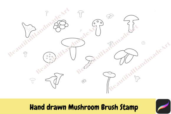 Enchanting Designs: The Ultimate Mushroom Procreate Brush Stamps