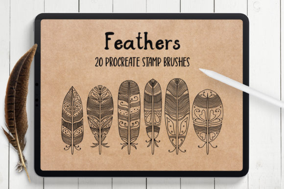 Feathers Procreate Stamp Brushes: A Designer's Guide