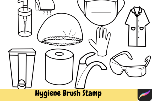 Hygiene Brush Stamps Procreate IPAD: Your Creative Toolkit