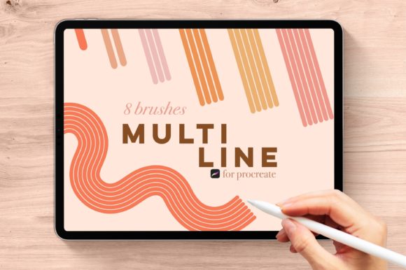 Multi Lines Brushes for Procreate: Efficient Line Art Tools