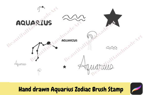 Procreate Brush Stamps Aquarius Zodiac: Creative Guide