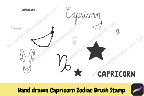 Procreate Brush Stamps Capricorn Zodiac: Your Creative Toolkit