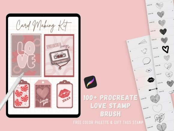 Procreate Love Valentine's Stamp Brush: Create Stunning Cards