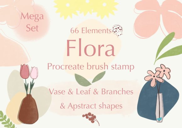 Procreate Stamps Brushes Flora Branch: A Botanical Toolkit for Modern Designers
