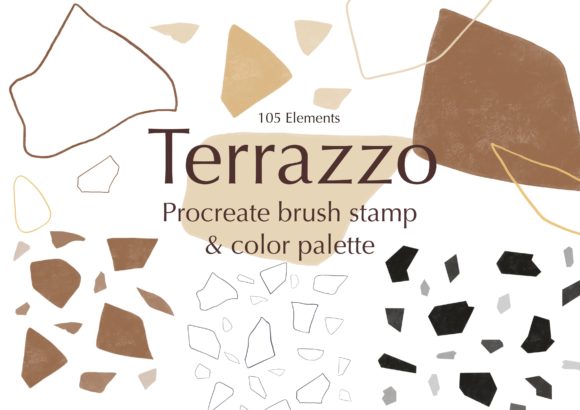 Procreate Stamps Brushes Terrazzo: A Modern Design Essential