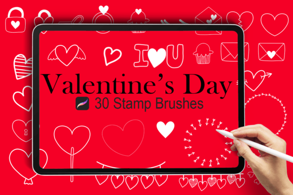 Romantic Stamps for Procreate: Sweetening Your Digital Design Toolkit