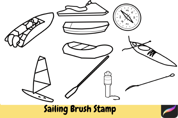 Sailing Brush Stamps for Procreate: A Creative Toolkit