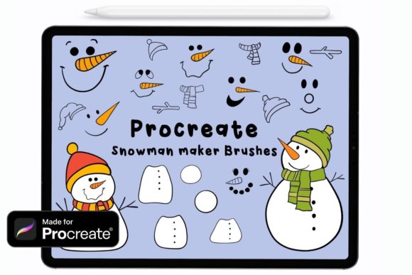 Snowman Maker Brushes for Procreate: A Creative Winter Toolkit