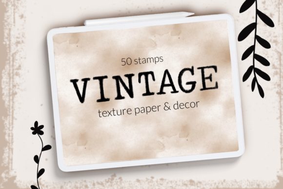 Unlock Authentic Charm with Vintage Texture Paper Brushes Typewriter