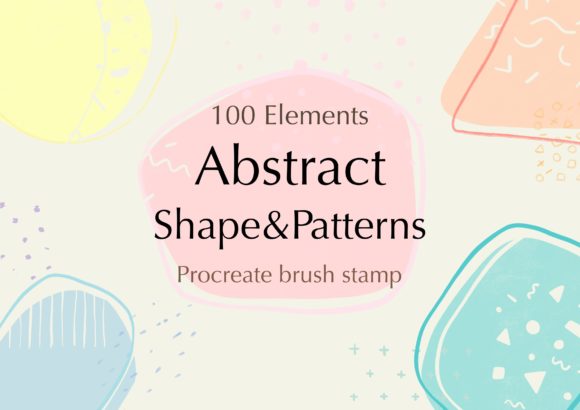 Unlock Creative Flexibility with Procreate Stamps Brushes Abstract Shape